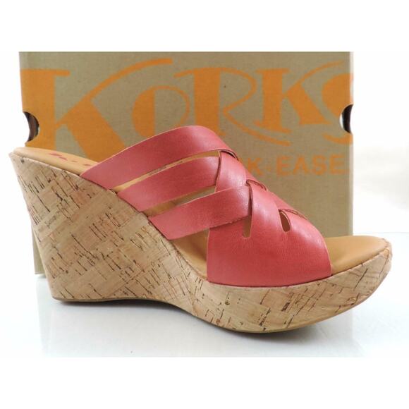 Korks By Kork-Ease Katrice Slide Platform Wedge Sandal Comfort Pink Size 10 - Picture 4 of 10